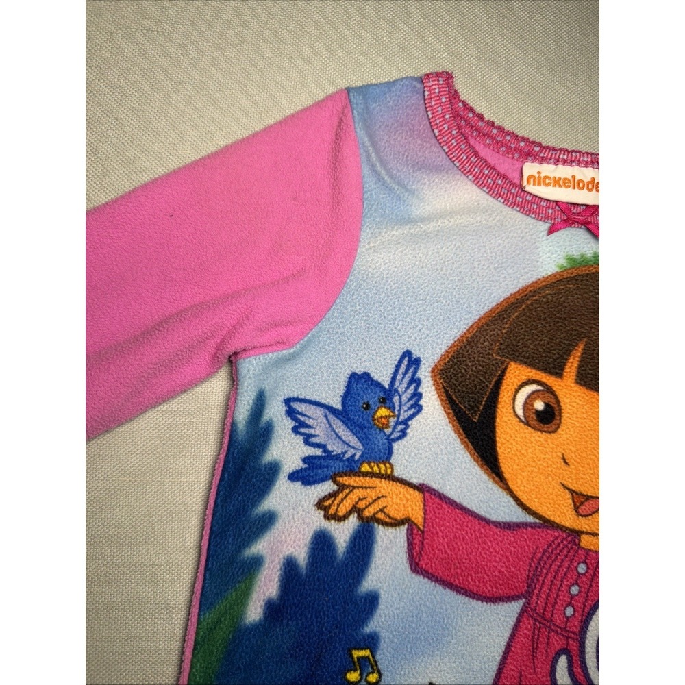 Nickelodeon Dora The Explorer Flame Resistant Sleepwear Shirt Size 2t (2010) - Picture 6 of 16